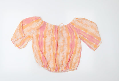 F&F Womens Orange   Basic Blouse Size 12