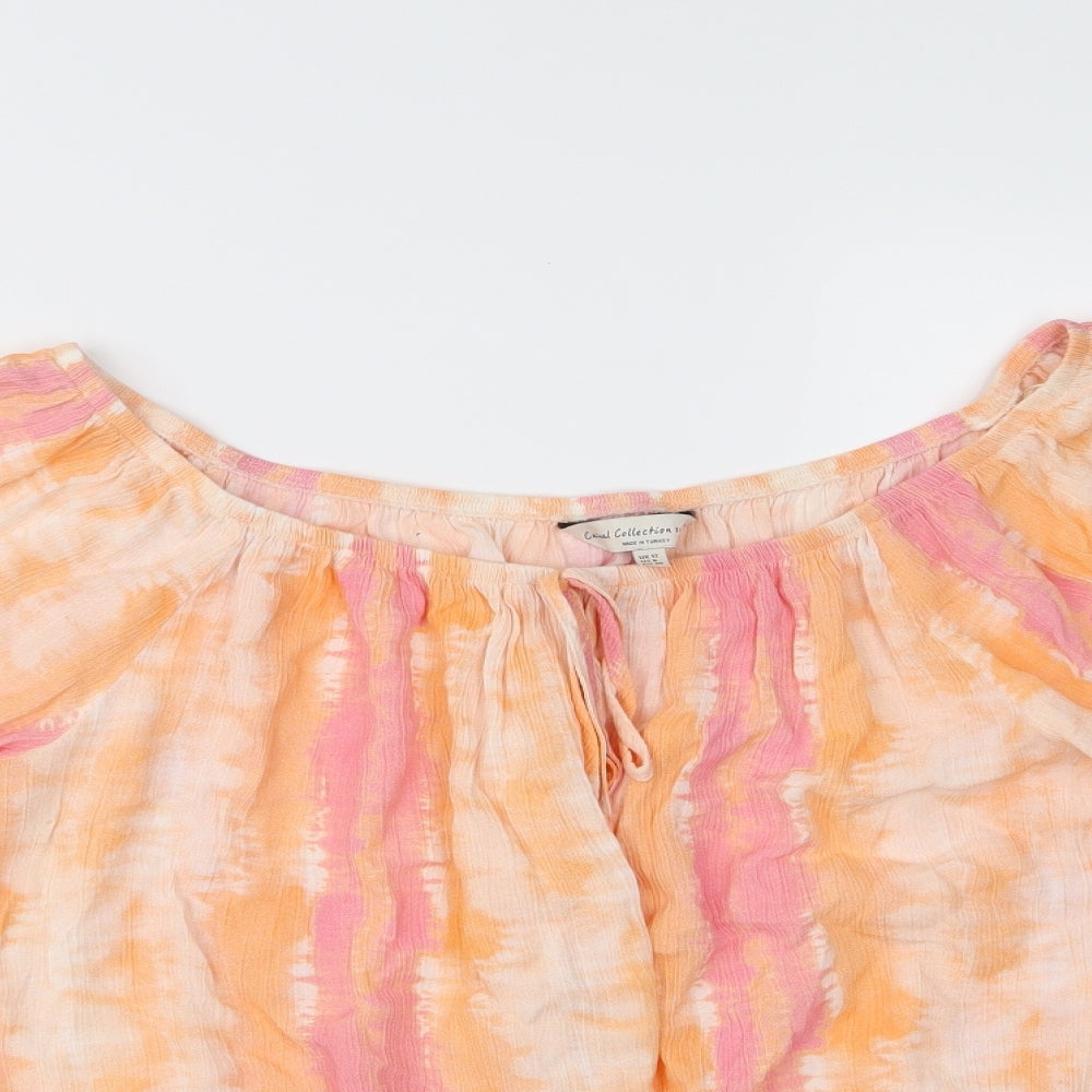 F&F Womens Orange   Basic Blouse Size 12