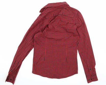 ASOS Mens Red Check   Button-Up Size S