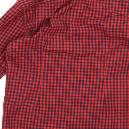 ASOS Mens Red Check   Button-Up Size S