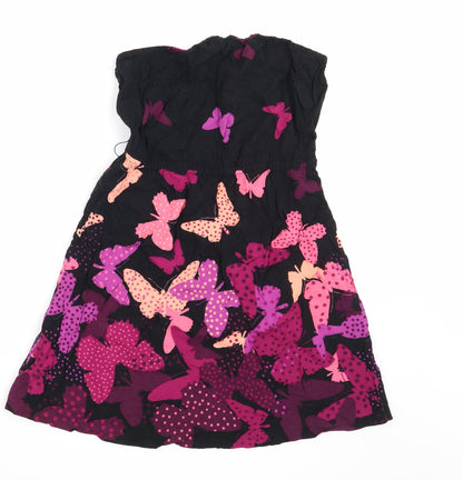 Divided by H&M Womens Black Floral  Camisole Tank Size 10