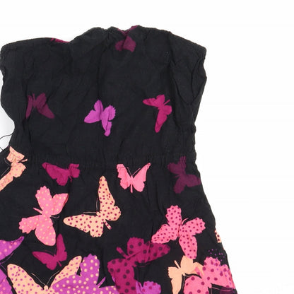 Divided by H&M Womens Black Floral  Camisole Tank Size 10