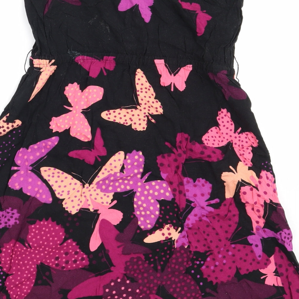 Divided by H&M Womens Black Floral  Camisole Tank Size 10