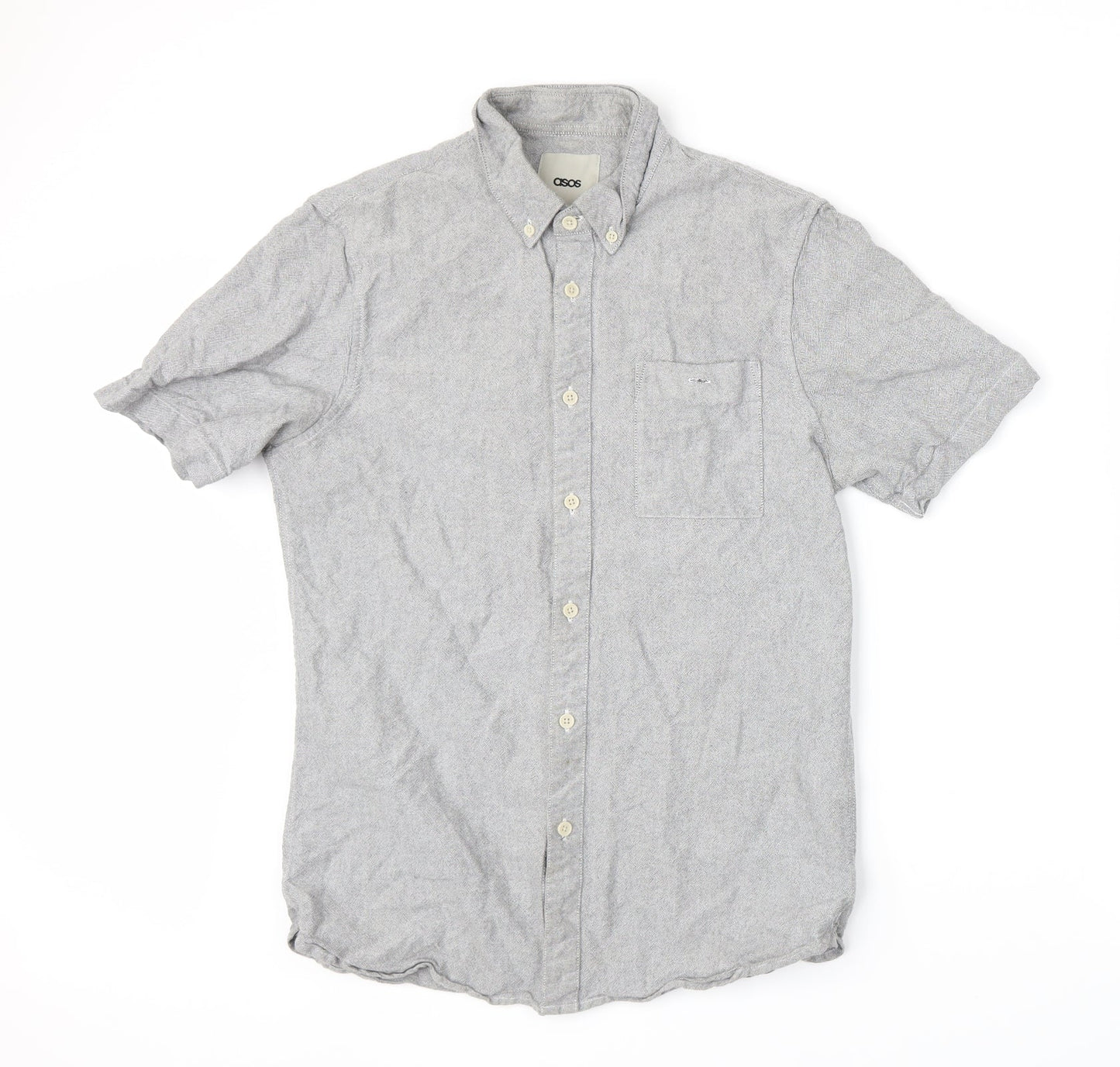 ASOS Mens Grey    Button-Up Size M