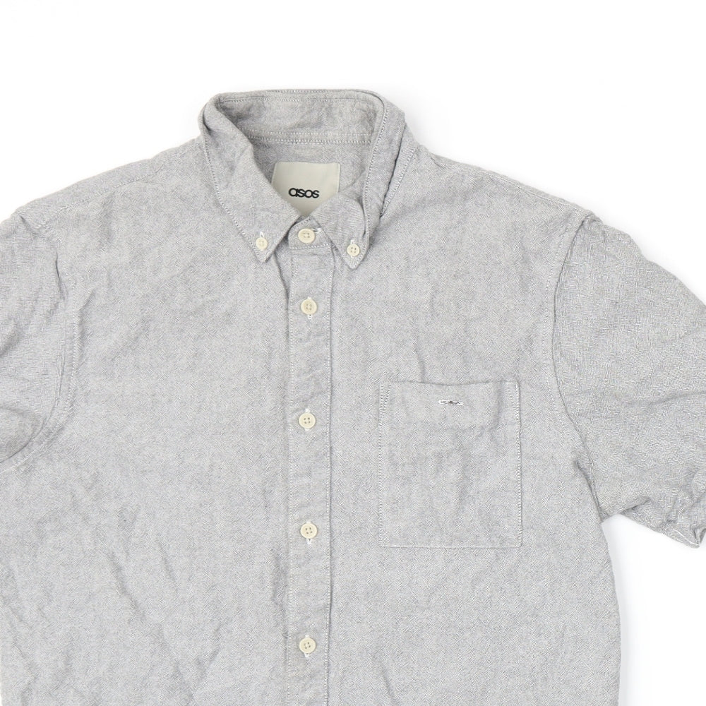 ASOS Mens Grey    Button-Up Size M