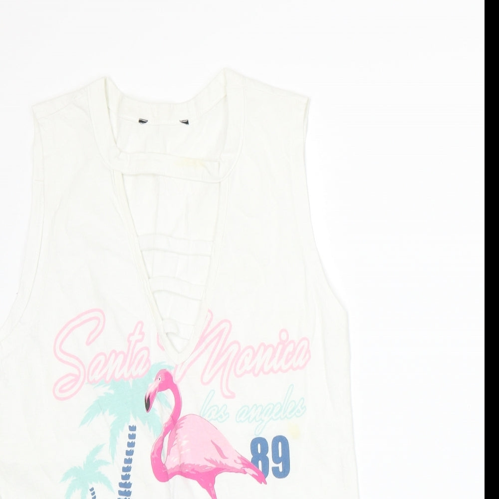 Atmosphere Womens White   Basic Tank Size 8