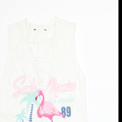 Atmosphere Womens White   Basic Tank Size 8