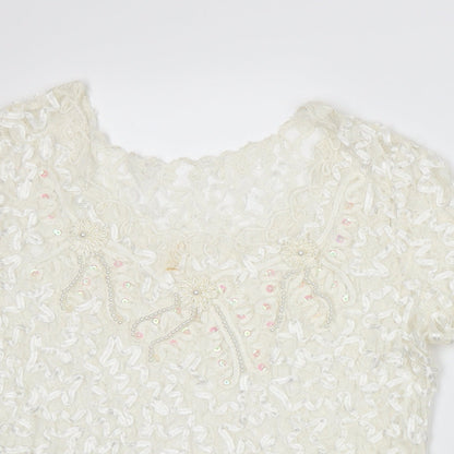 EWM Womens White   Basic T-Shirt Size 14