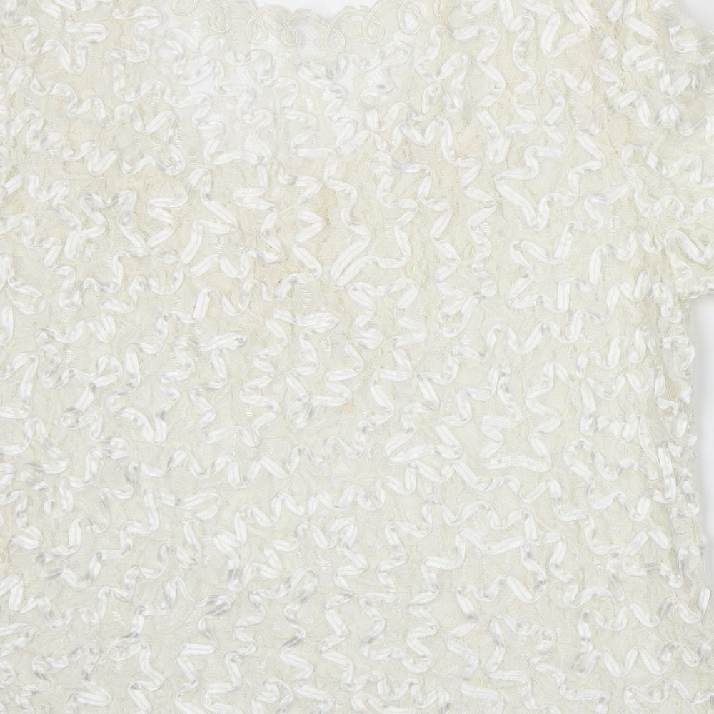 EWM Womens White   Basic T-Shirt Size 14