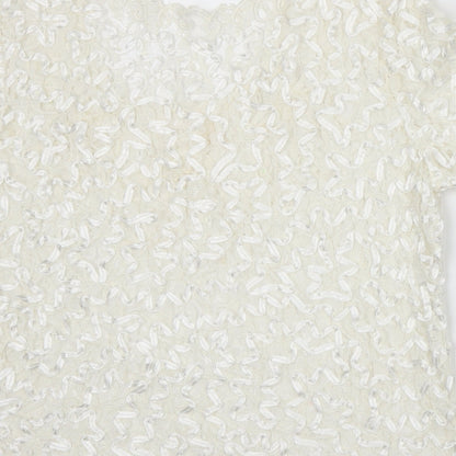 EWM Womens White   Basic T-Shirt Size 14