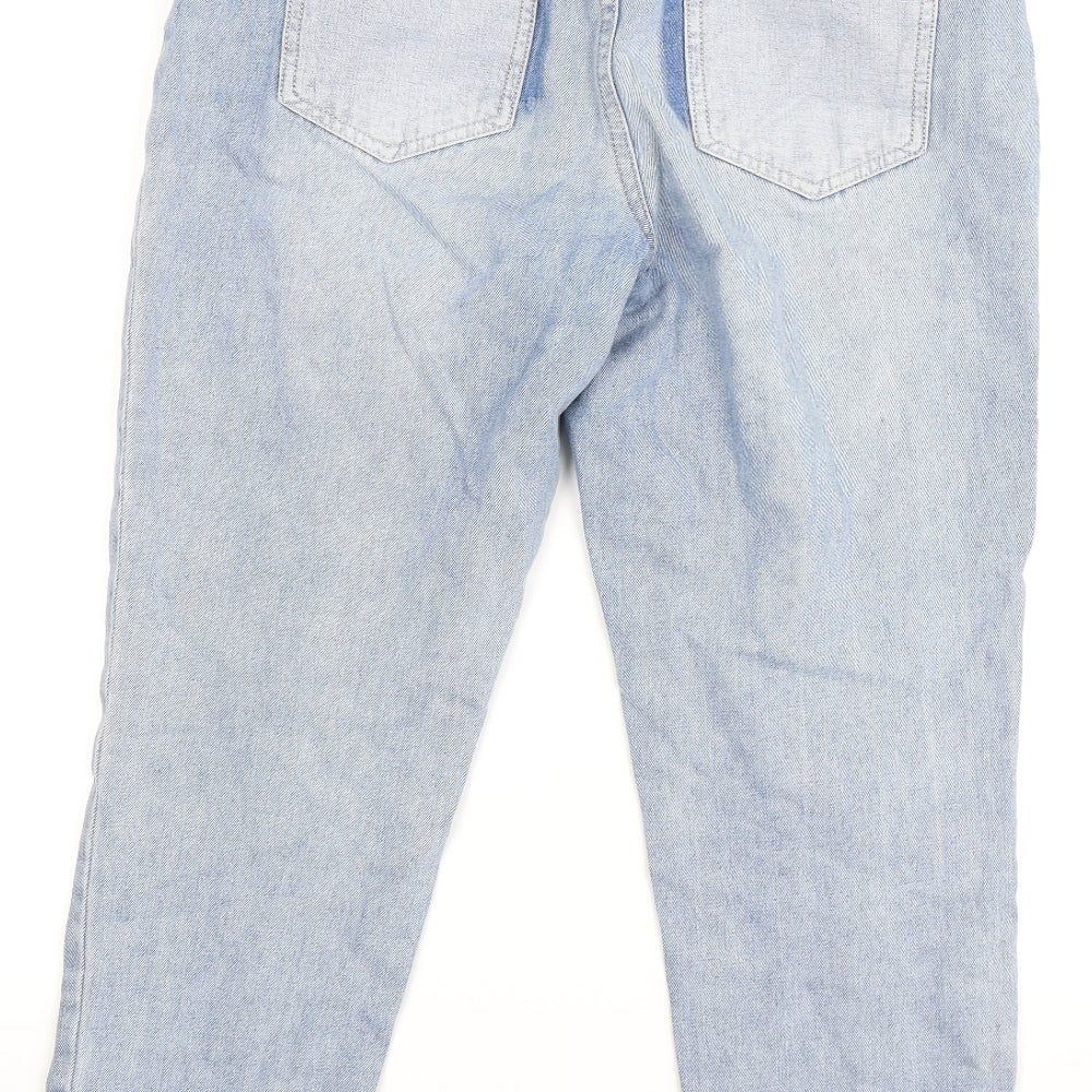 NEXT Womens Blue  Denim Straight Jeans Size 8 L25 in - Relaxed