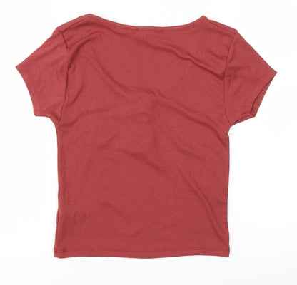 Primark Womens Red   Basic T-Shirt Size 2XS