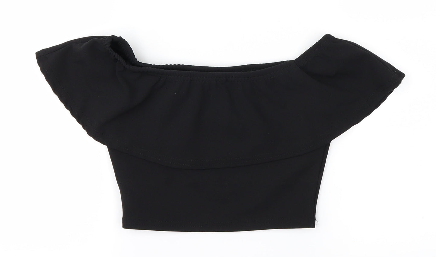 Missguided Womens Black   Basic T-Shirt Size 6