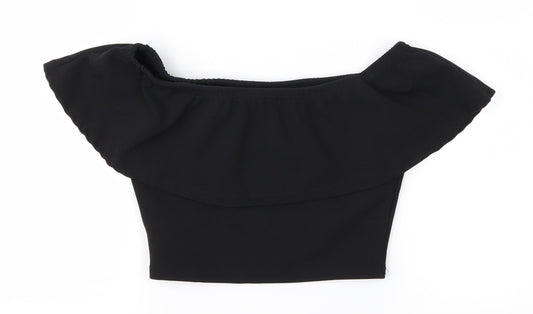 Missguided Womens Black   Basic T-Shirt Size 6