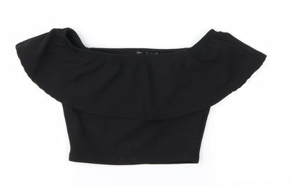 Missguided Womens Black   Basic T-Shirt Size 6