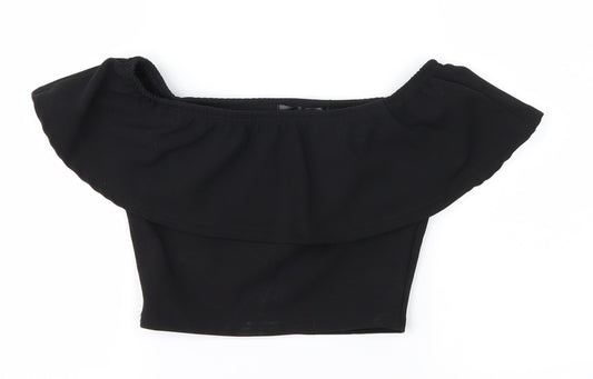 Missguided Womens Black   Basic T-Shirt Size 6