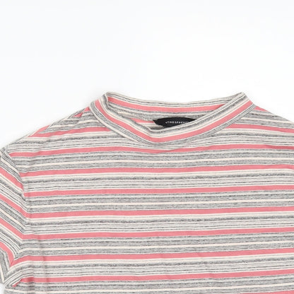 Primark Womens Pink Striped  Basic T-Shirt Size 12