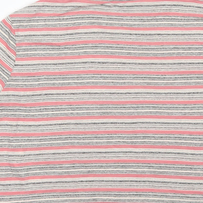Primark Womens Pink Striped  Basic T-Shirt Size 12