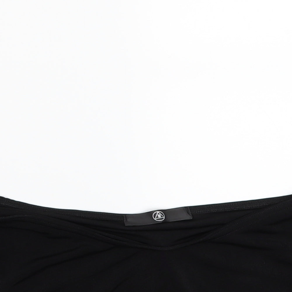 Missguided Womens Black   Cropped T-Shirt Size 8