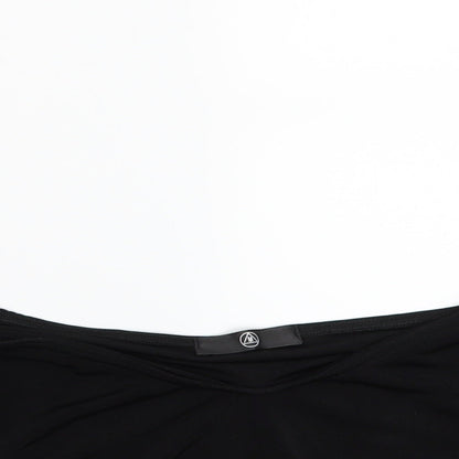 Missguided Womens Black   Cropped T-Shirt Size 8