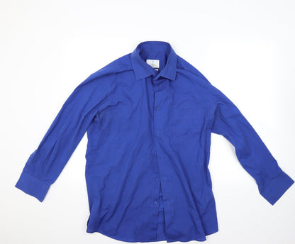Ashton Mens Blue    Button-Up Size M