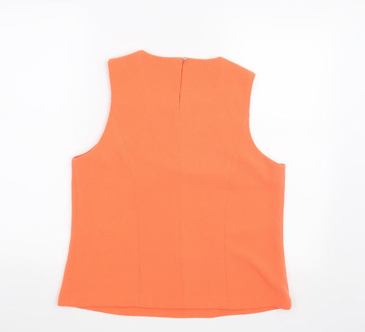 Quiz Womens Orange   Basic Blouse Size 14