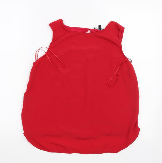 Papaya Womens Red   Basic Blouse Size 12