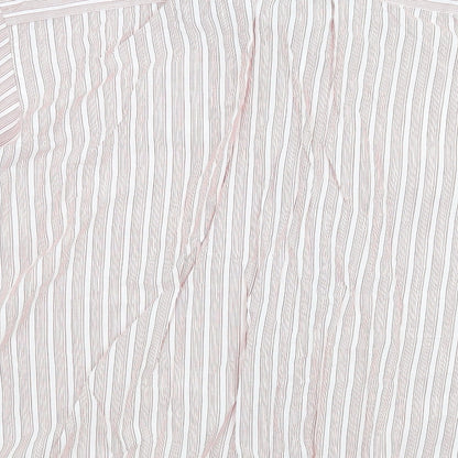 Autograph Mens Red Striped   Button-Up Size XL