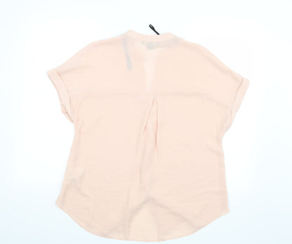 Primark Womens Pink   Basic Button-Up Size 10