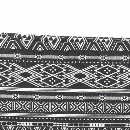 H&M Womens Black   A-Line Skirt Size L