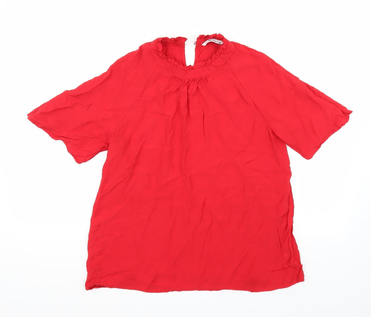 TU Womens Red   Basic Blouse Size 12