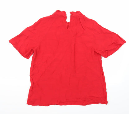TU Womens Red   Basic Blouse Size 12