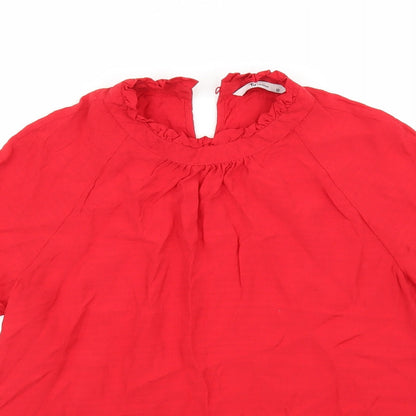 TU Womens Red   Basic Blouse Size 12