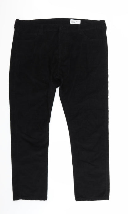 Denim & Co. Womens Black   Trousers  Size 38 L30 in