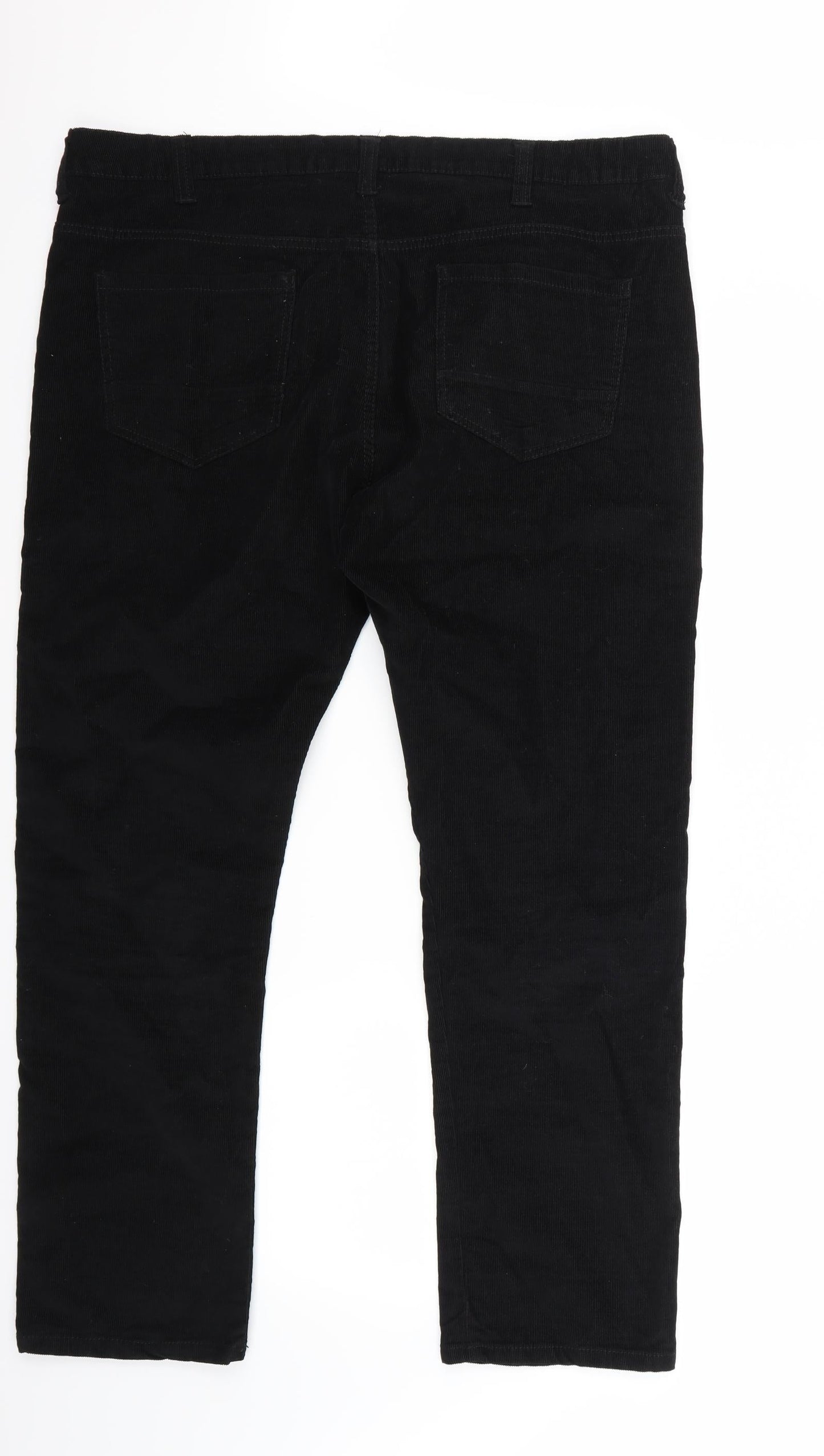 Denim & Co. Womens Black   Trousers  Size 38 L30 in