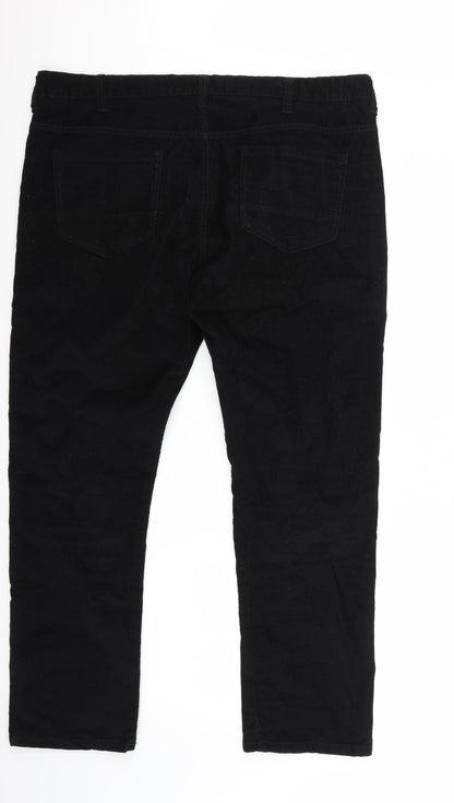 Denim & Co. Womens Black   Trousers  Size 38 L30 in
