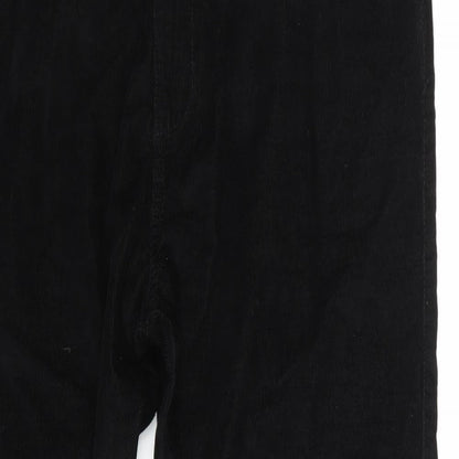 Denim & Co. Womens Black   Trousers  Size 38 L30 in