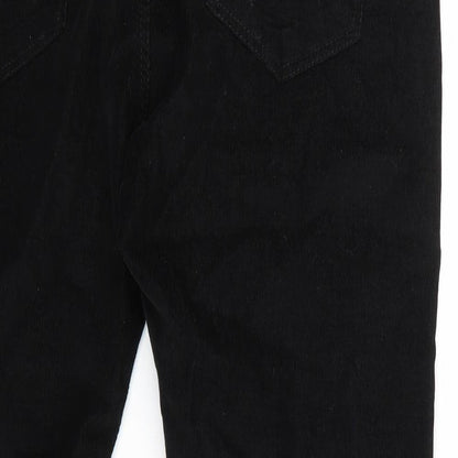 Denim & Co. Womens Black   Trousers  Size 38 L30 in