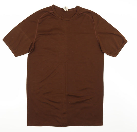 Damart Womens Brown   Basic T-Shirt Size 4
