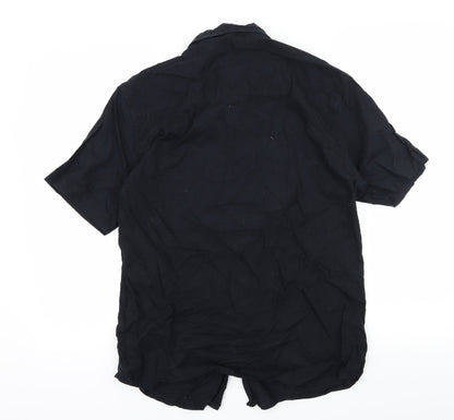 Urban Spirit Mens Black    Button-Up Size M