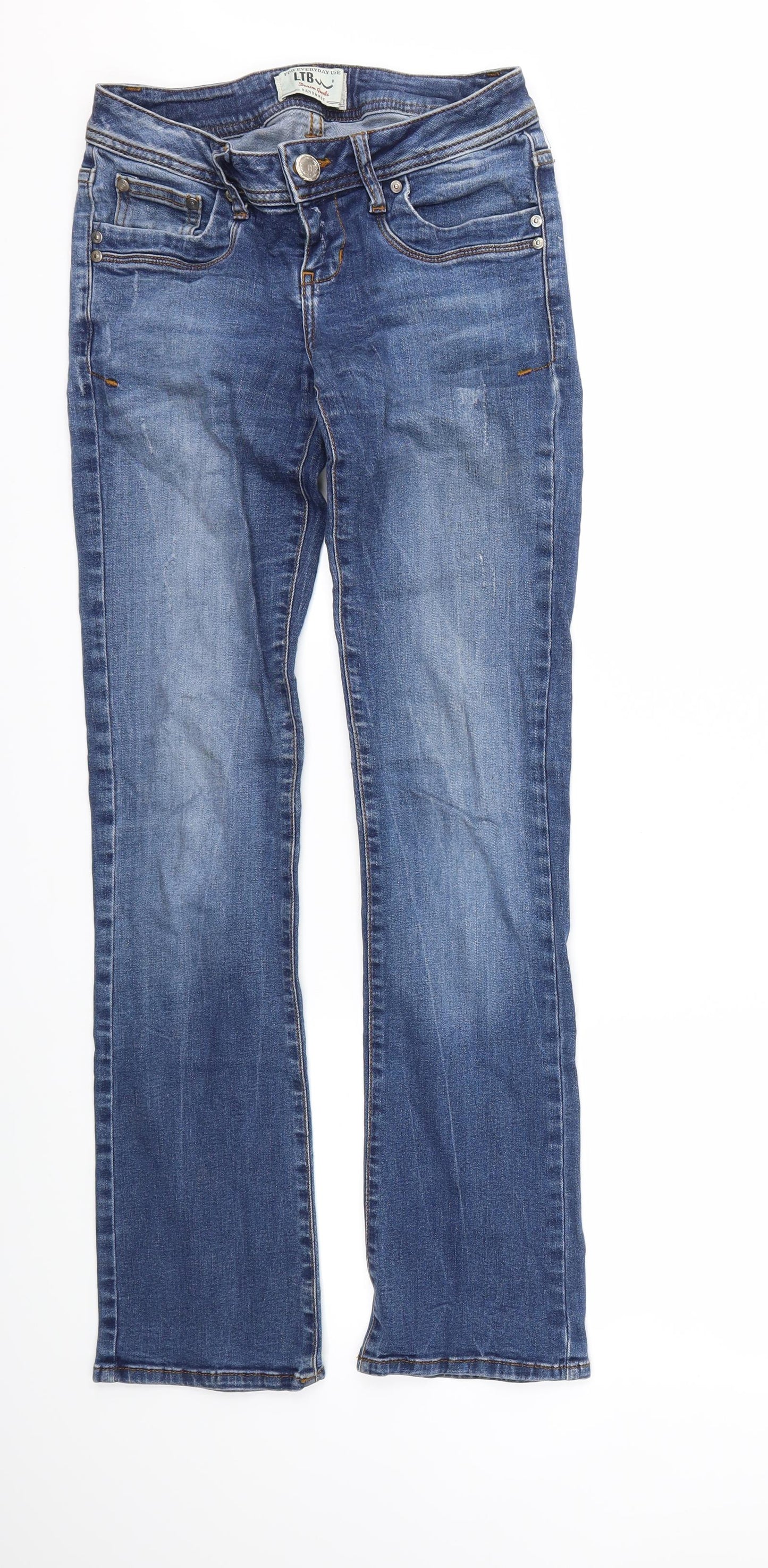 Womens UK Size  Preworn Regular Fit Bootcut Blue Jeans