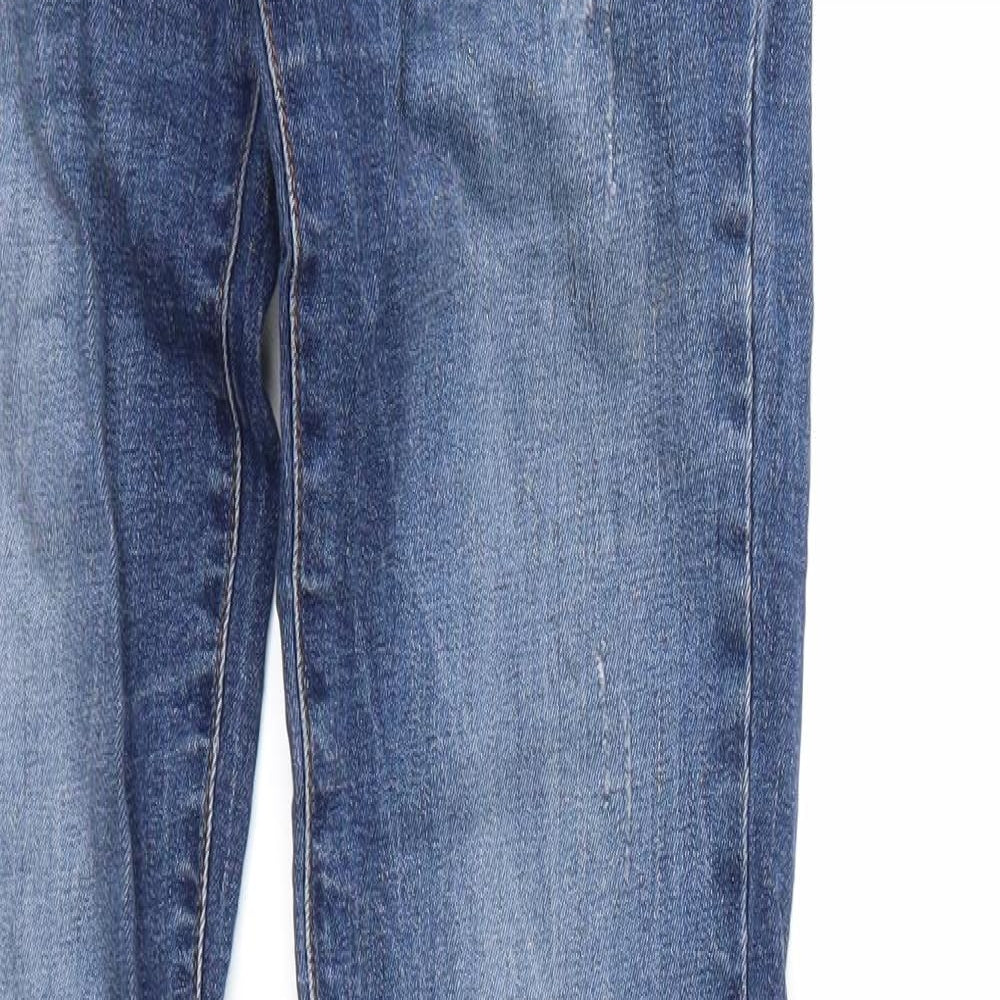 Womens UK Size  Preworn Regular Fit Bootcut Blue Jeans