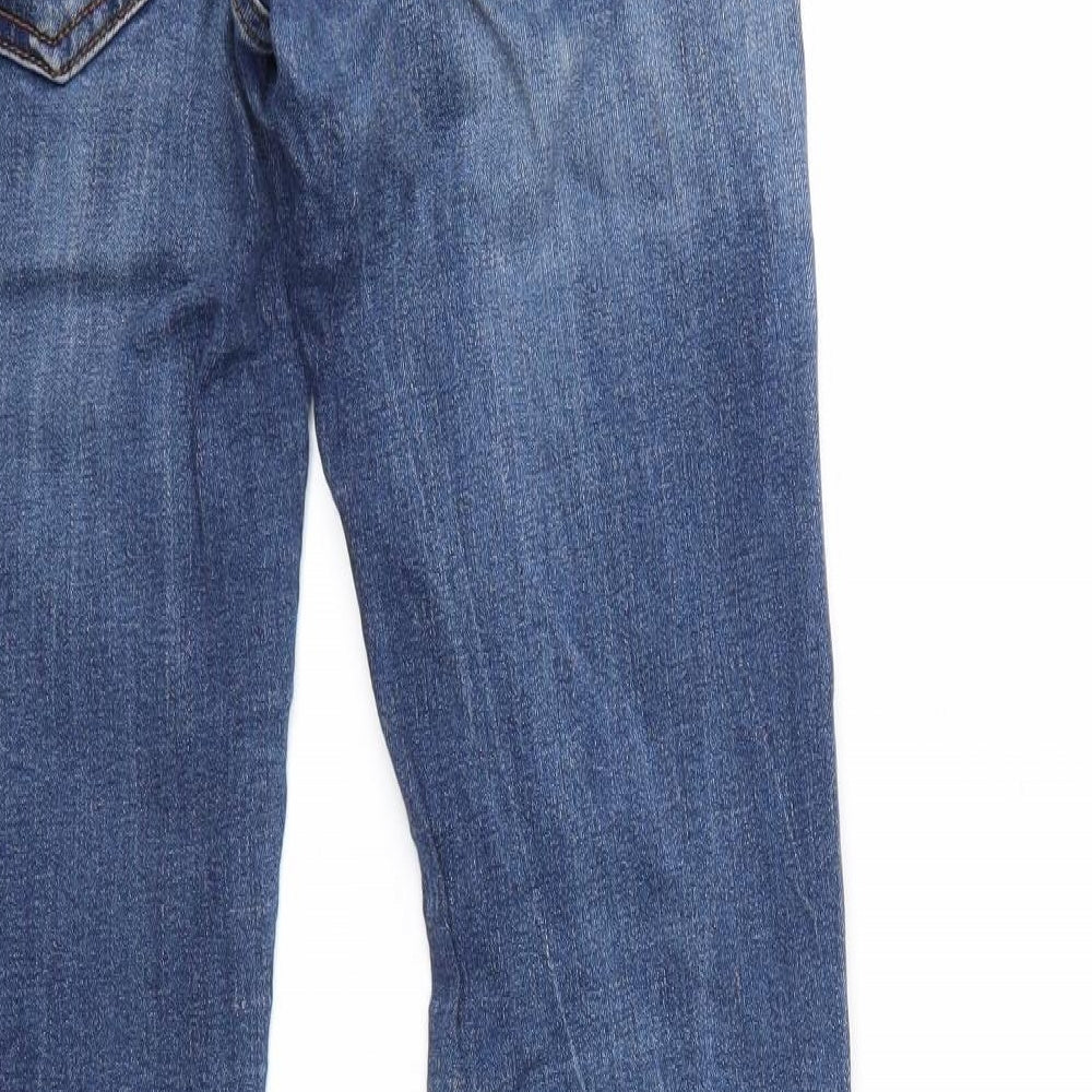 Womens UK Size  Preworn Regular Fit Bootcut Blue Jeans