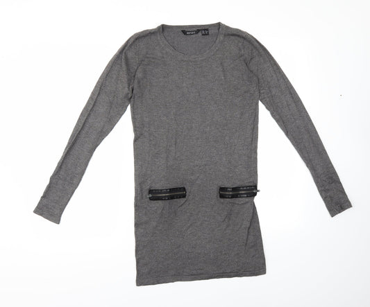 ESMARA Womens Grey  Knit Jumper Dress  Size 8