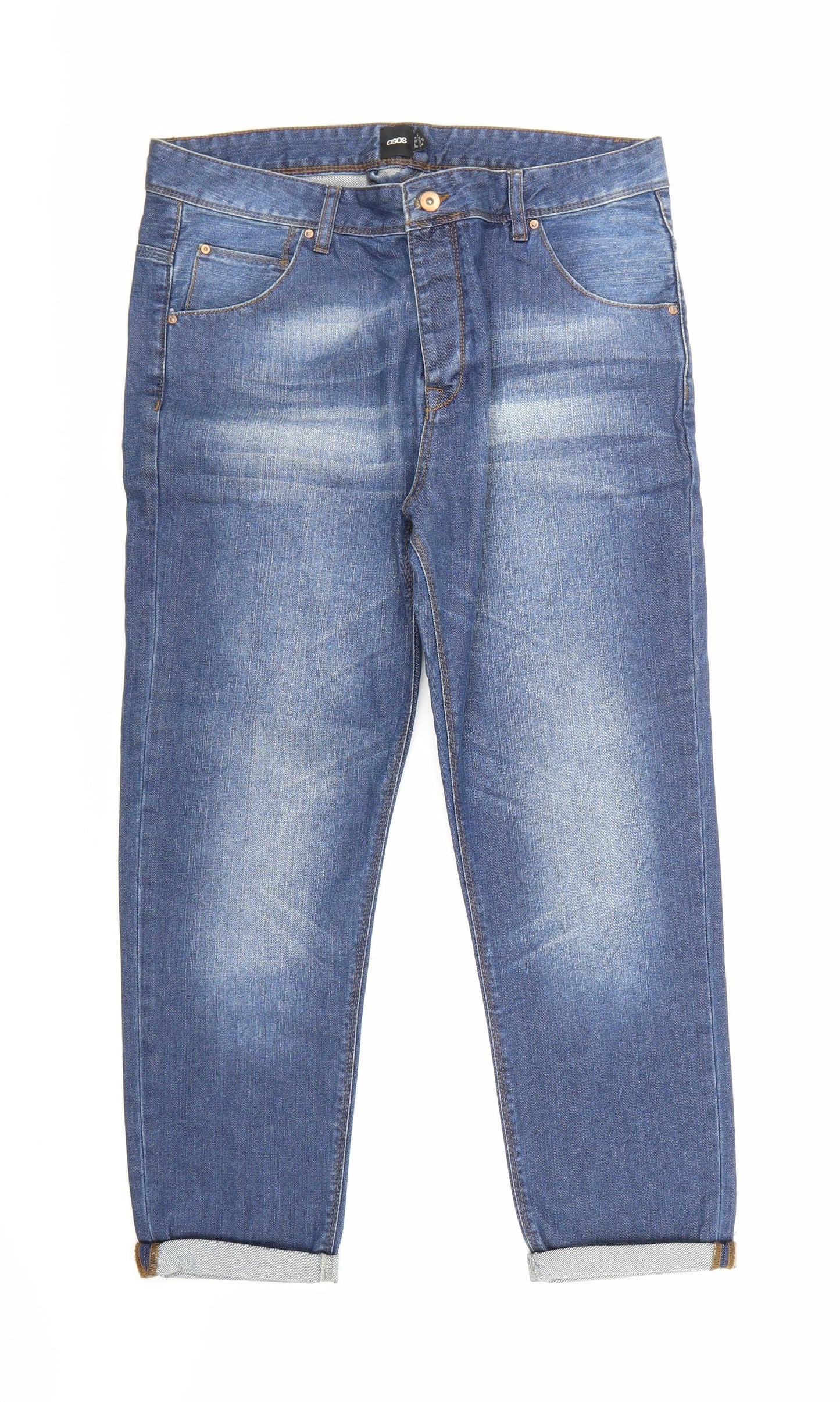 ASOS Womens Blue  Denim Straight Jeans  L30 in