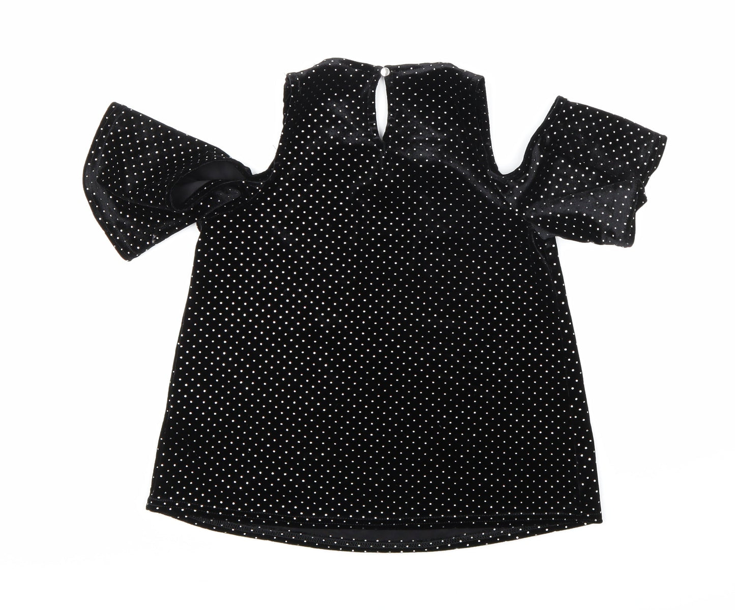 Primark Womens Black Polka Dot  Basic Blouse Size 6
