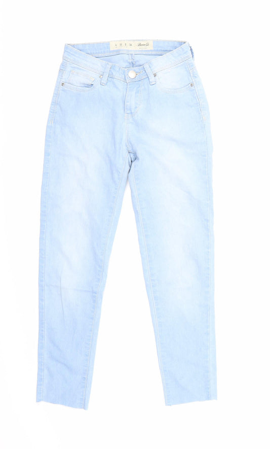 Denim CO Womens Blue  Denim Skinny Jeans Size 4 L22 in