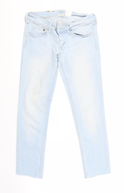 Womens UK Size  H&M Regular Fit Skinny Blue Jeans