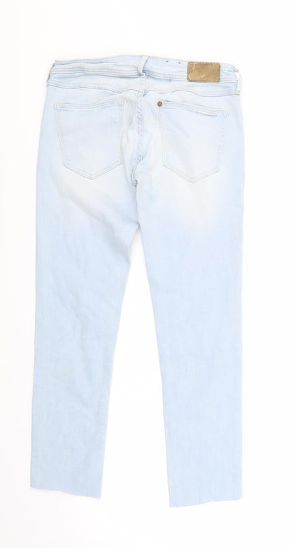 Womens UK Size  H&M Regular Fit Skinny Blue Jeans