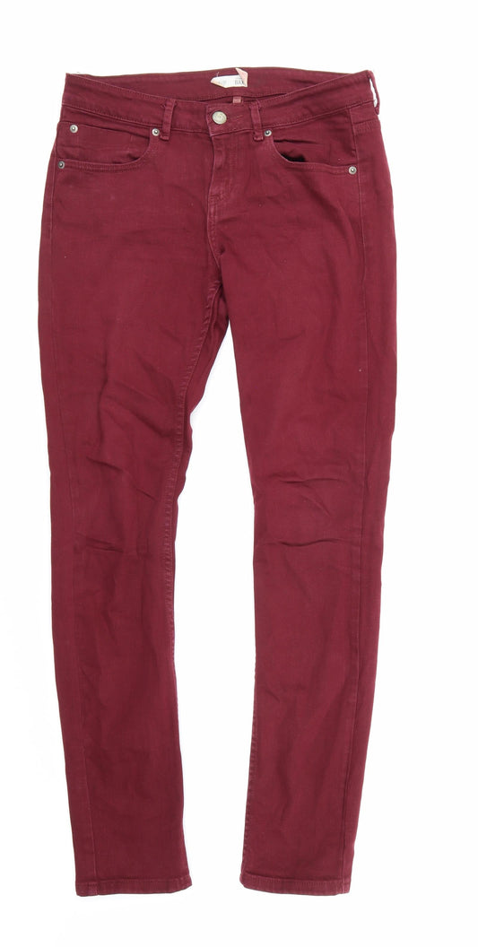 Topshop Womens Purple  Denim Skinny Jeans  L32 in